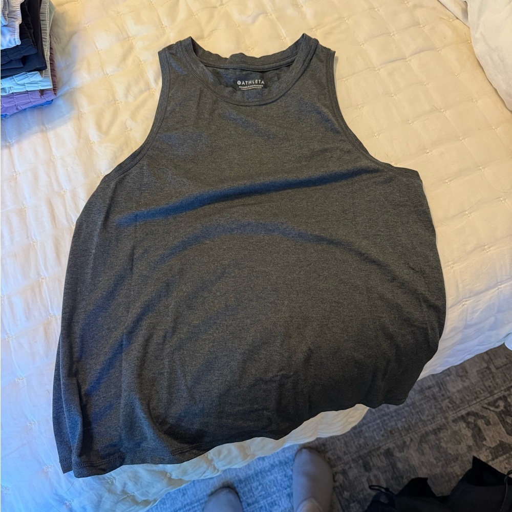 Athleta Gray Sleeveless Top